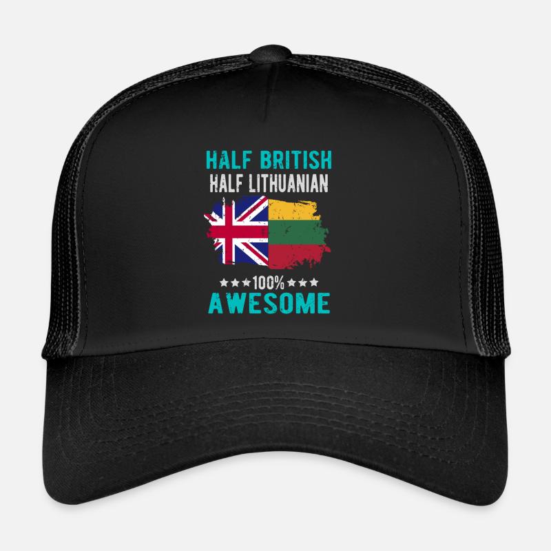 Moitié britannique moitié lituanien Casquette trucker 