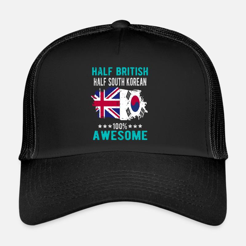 Half British Half South Koreans Trucker Cap