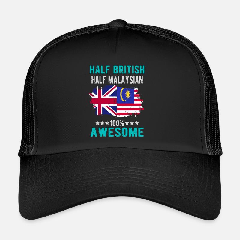 Half British Half Malaysian Trucker Cap
