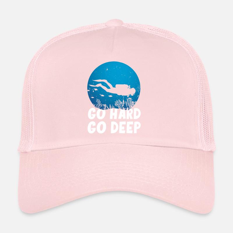 Summer Lifetsyle Diving Deep Underwater Gift Trucker Cap