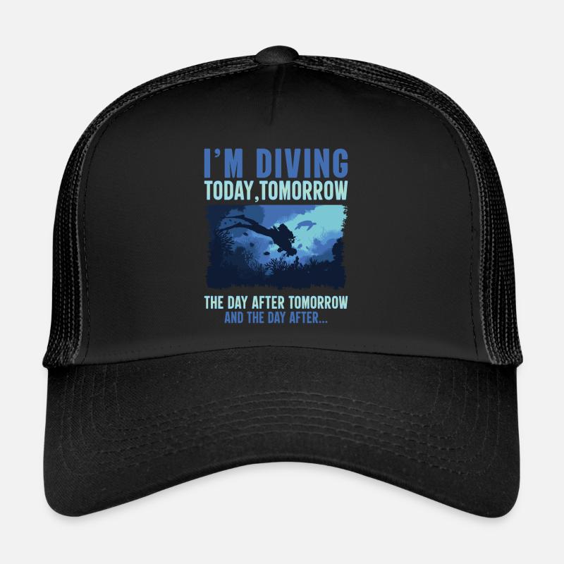 Snorkeler Lifetsyle Diving Underwater Gift Trucker Cap