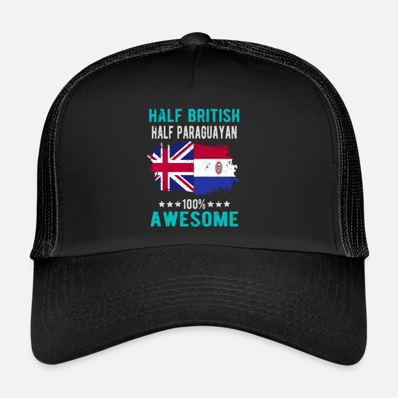 Half British Half Paraguayan Trucker Cap
