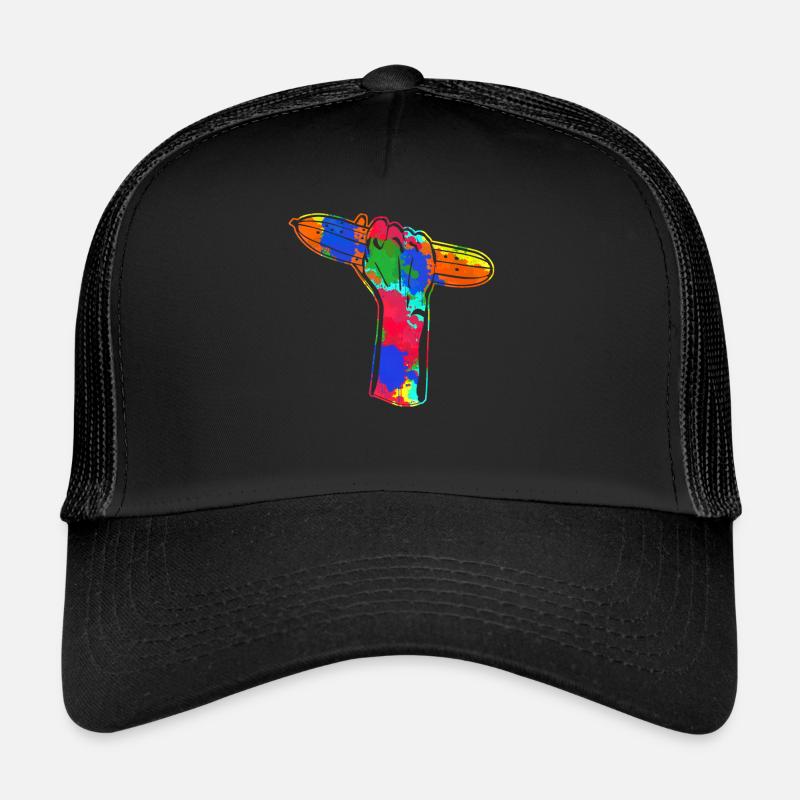 Cucumber Vegetarian Vegan Vegetables Cucumbers - Trucker Cap - black/black