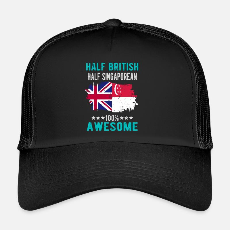 Moitié britannique moitié singapourien Casquette trucker 