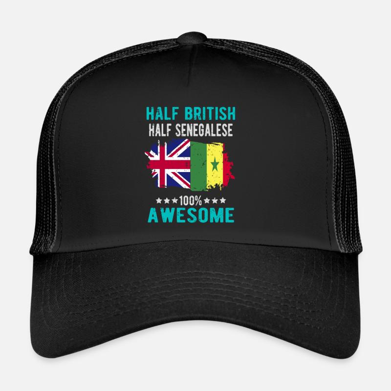 Moitié britannique moitié sénégalais Casquette trucker 