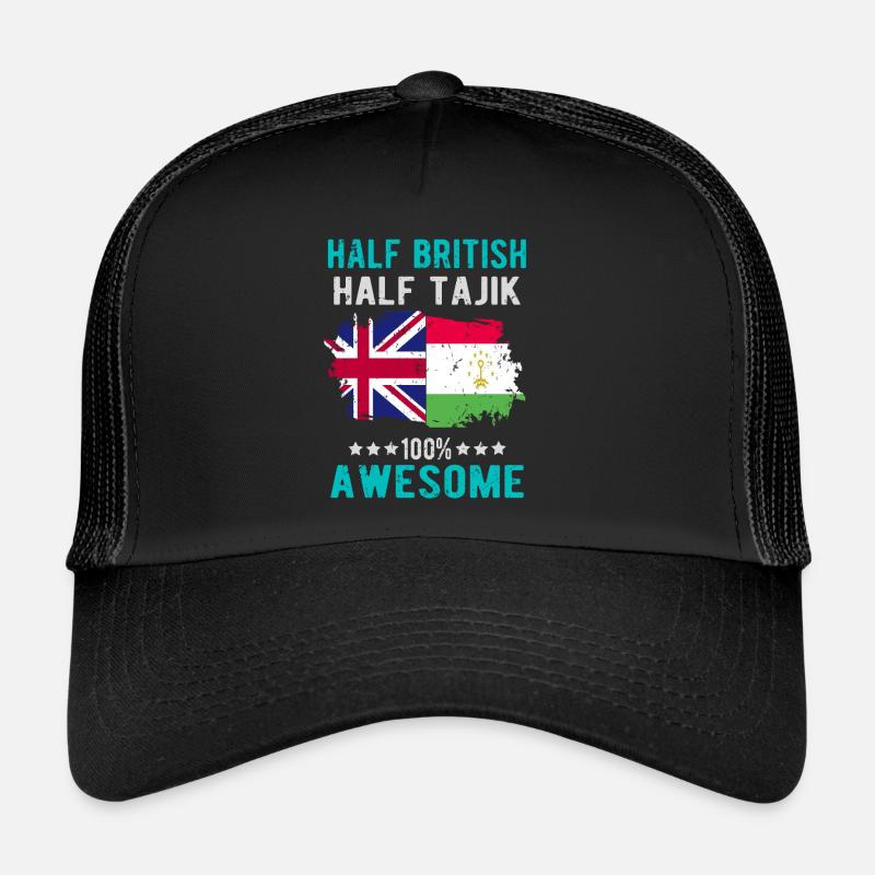 Moitié britannique moitié tadjik Casquette trucker 