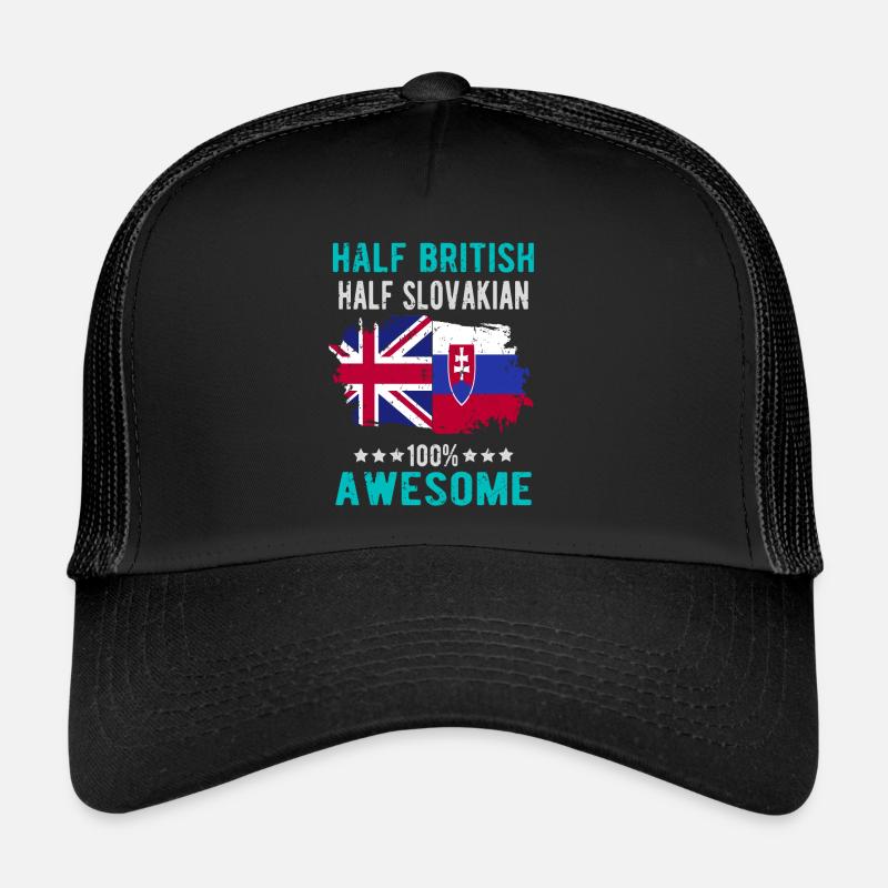 Moitié britannique moitié slovaque Casquette trucker 