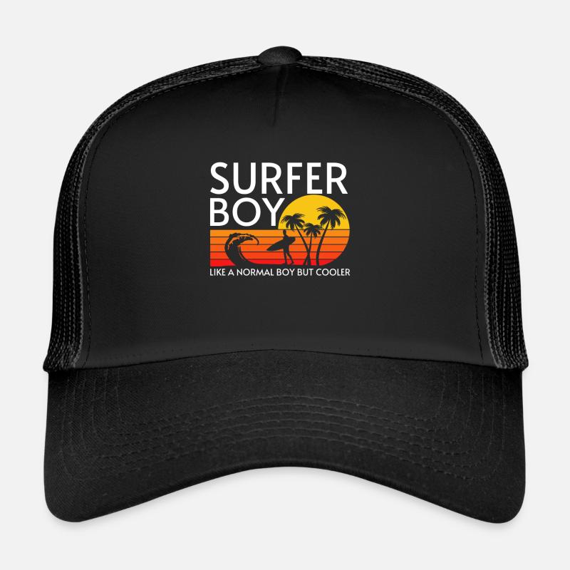 Surfeur garçon comme un garçon normal mais plus cool Casquette trucker 