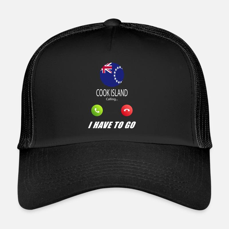 Cook Island Calls Lusiger Flags Saying Trucker Cap