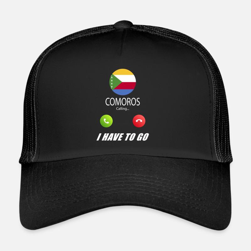 Comoros ruft an Lusiger Flaggen Spruch Trucker Cap
