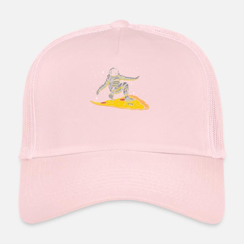 Pizza Astronaut Amateur de restauration rapide Casquette trucker 