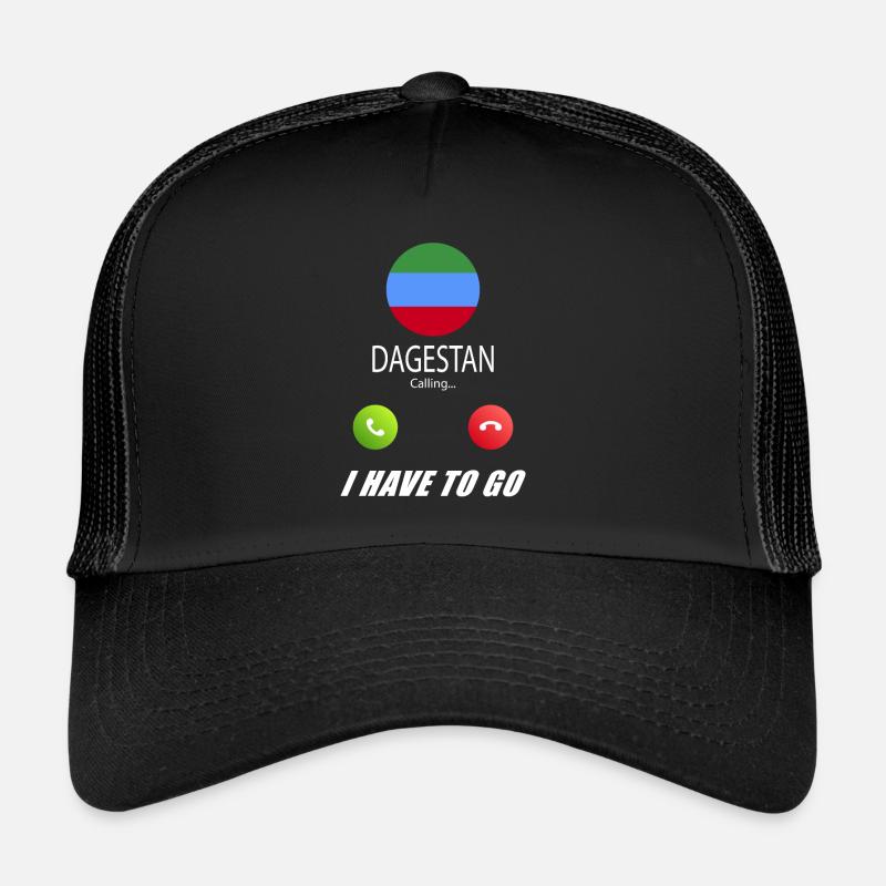 Dagestan ruft an Lusiger Flaggen Spruch Trucker Cap