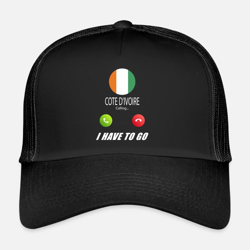 La Côte d’Ivoire appelle les drapeaux lusiger en disant Casquette trucker 