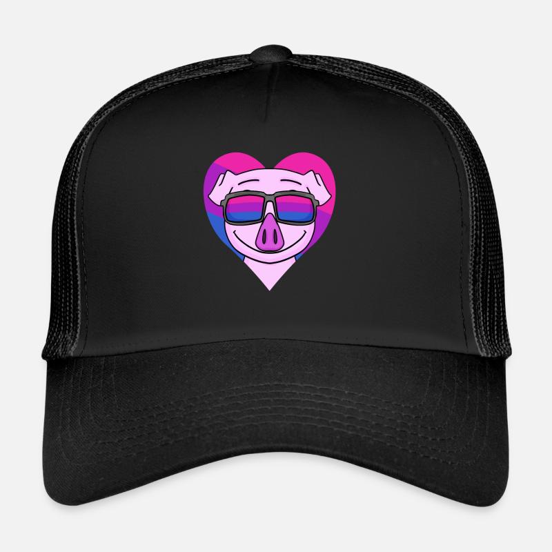 Bisexual Pig Gift Trucker Cap