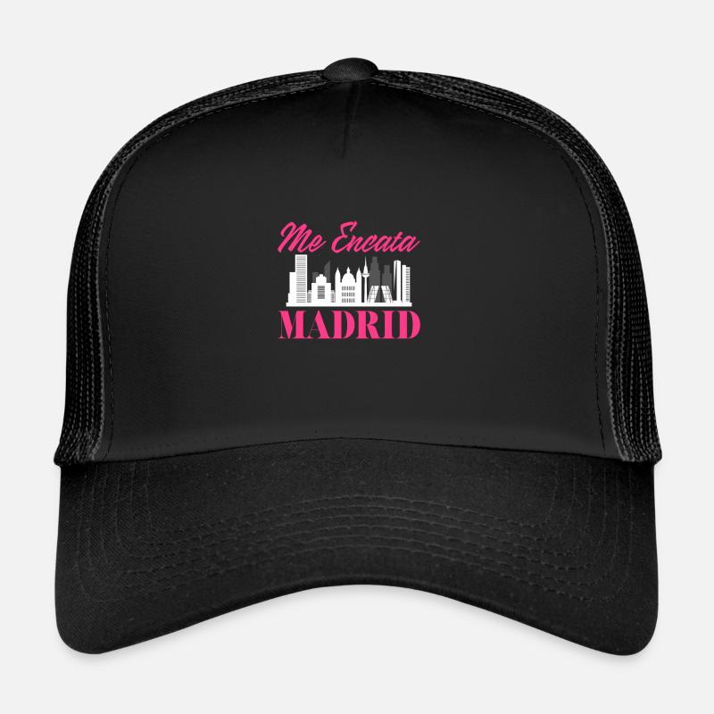 Madrid - Casquette trucker  - noir/noir