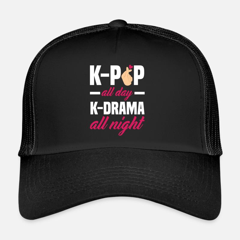 K-Pop K-Drama Musique pop coréenne Casquette trucker 