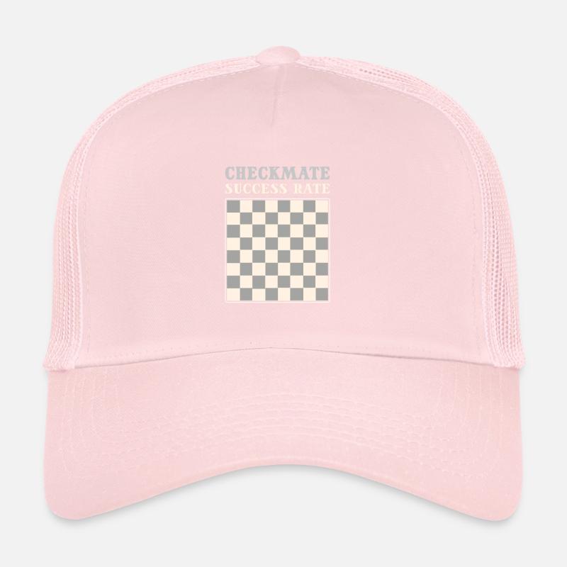 Checkmate Success Rate Chess Board Game Trucker Cap