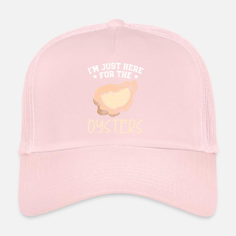 Je suis juste là pour le copain d’écaillage d’huîtres Casquette trucker 