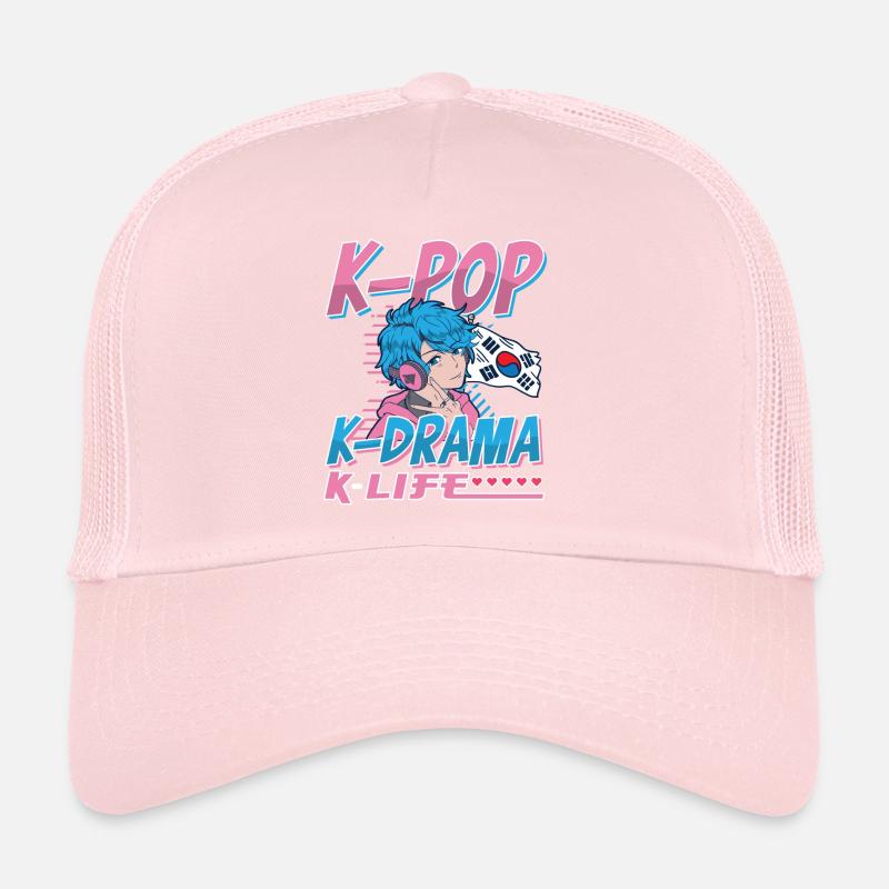 Design pop coréen pour un fan de mode K-Pop Casquette trucker 