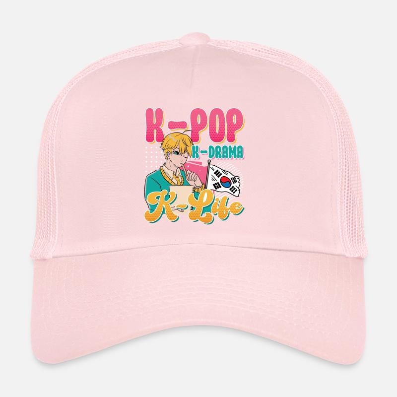 Design pop coréen pour un fan de mode K-Pop Casquette trucker 