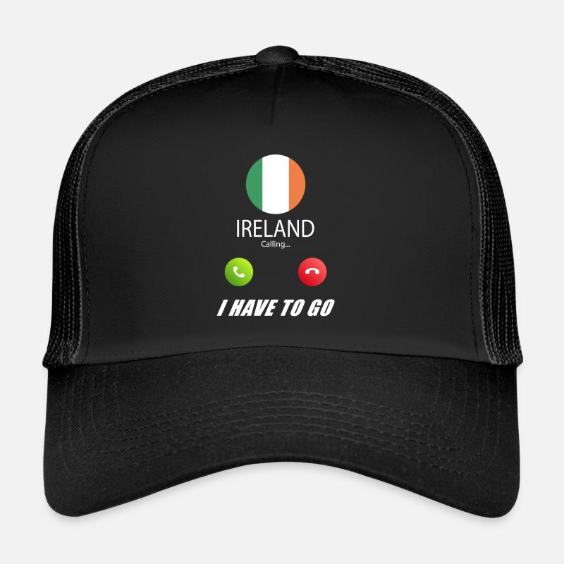 Irland ruft an Lusiger Flaggen Spruch Trucker Cap