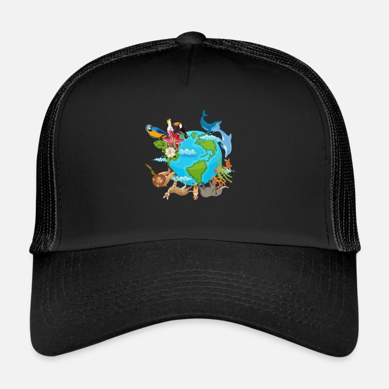 Animals Day Save Animals Earth Animal Lovers Trucker Cap