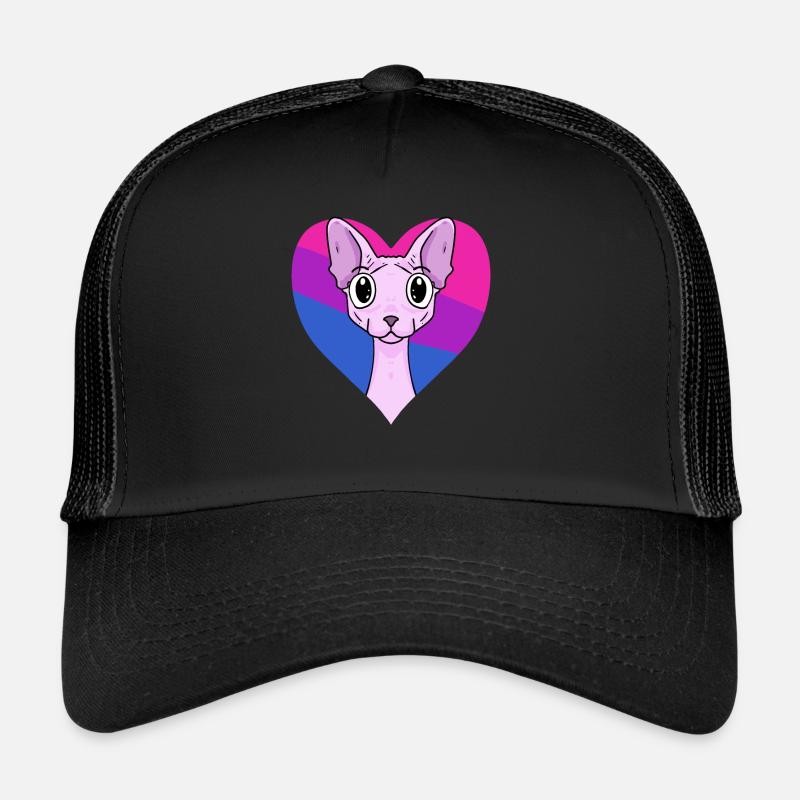 Cadeau bisexuel Sphynx Cat Casquette trucker 