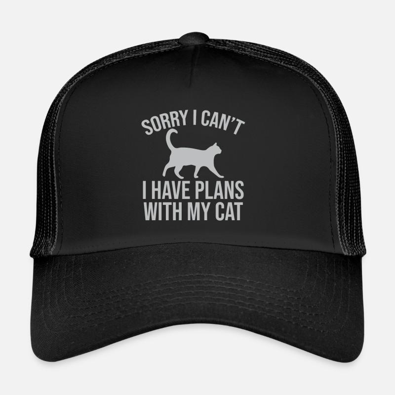 Désolé, je ne peux pas avoir de plans avec mon chat Casquette trucker 