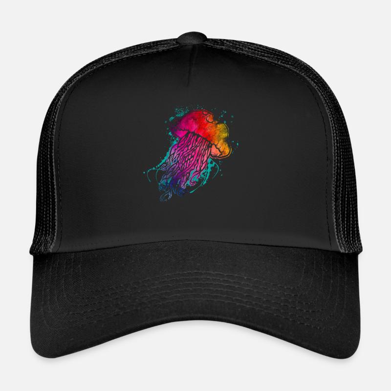 Colorful jellyfish Trucker Cap