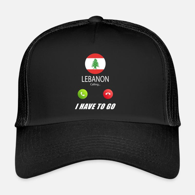 Le Liban appelle les drapeaux lusiger Casquette trucker 