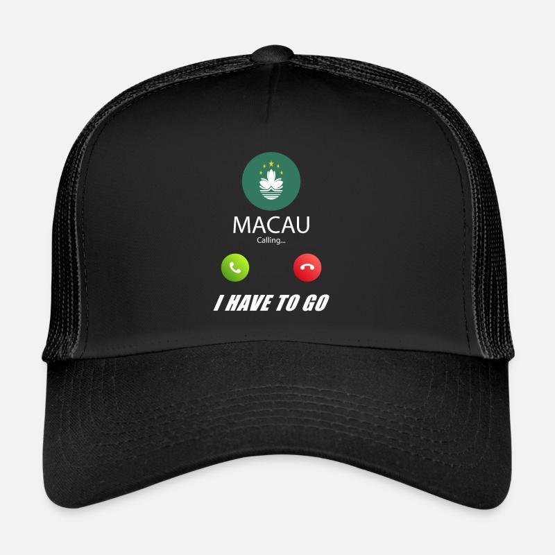 Macau calls lusiger flags saying Trucker Cap