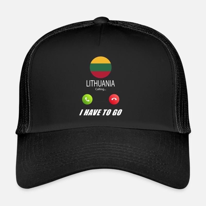Litauen ruft an Lusiger Flaggen Spruch Trucker Cap