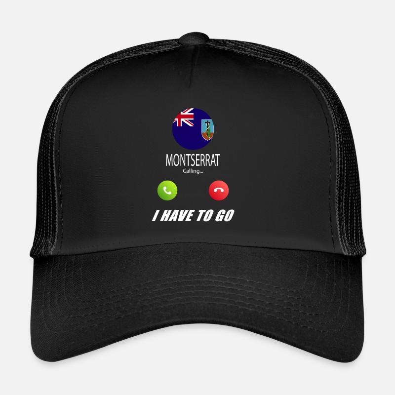 Montserrat appelle aux drapeaux Lusiger en disant Casquette trucker 