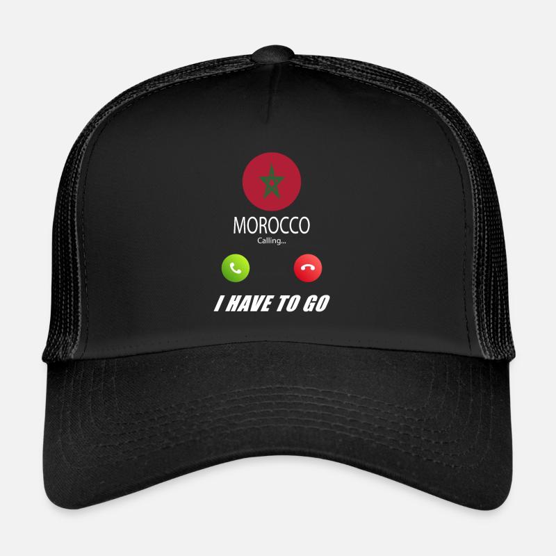 Marokko ruft an Lusiger Flaggen Spruch Trucker Cap