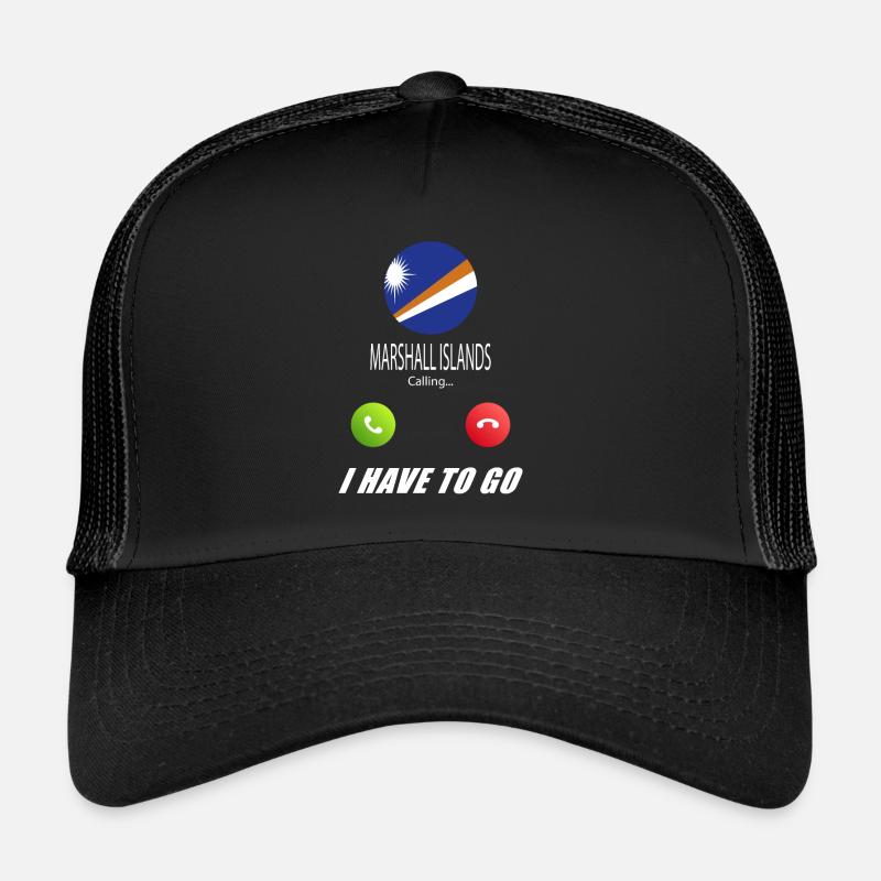 Marshall Islands calls to Lusiger flags saying Trucker Cap