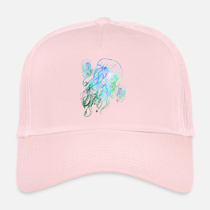 Colorful jellyfish Trucker Cap