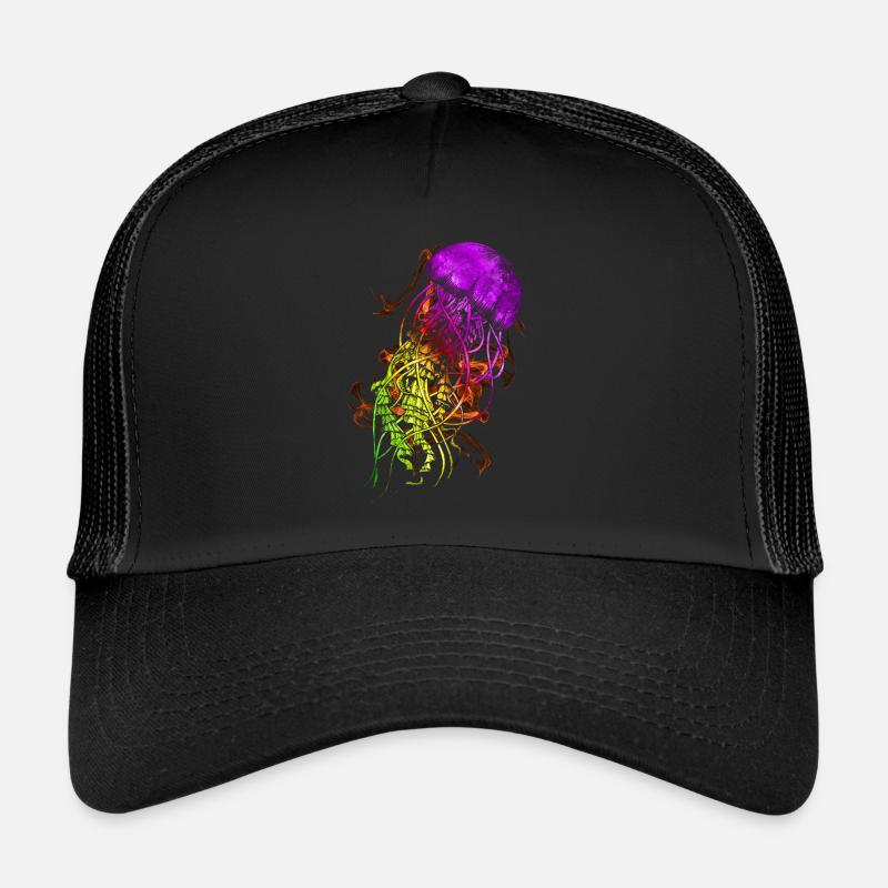 Bunte Qualle Trucker Cap