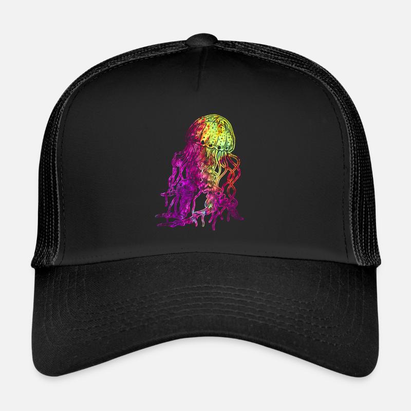 Colorful jellyfish Trucker Cap