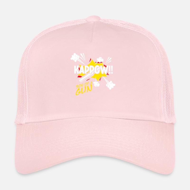Kappow Bullets Gun Explosion Big bang Esthétique Casquette trucker 