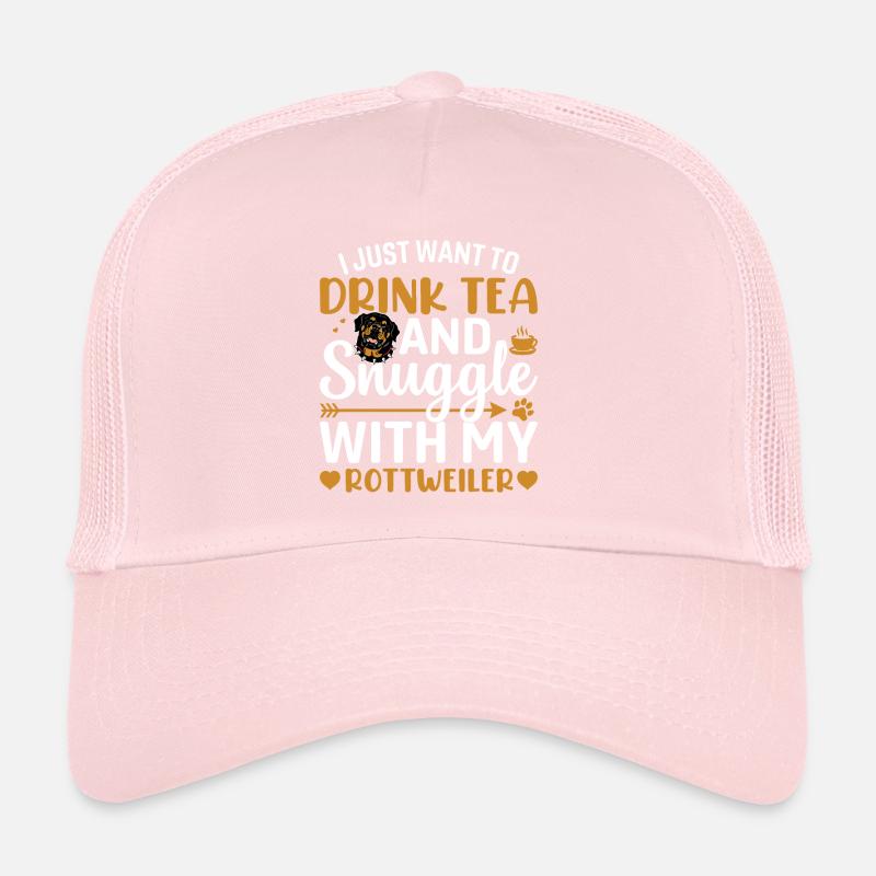 Tee Trinken Und Kuscheln Mit Rottweiler Trucker Cap
