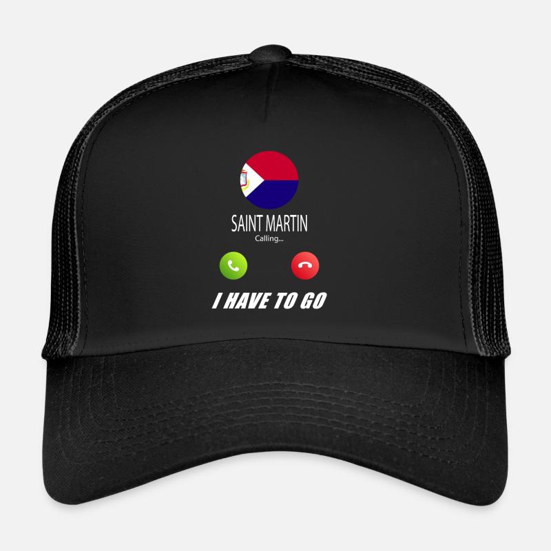 St. Martin ruft an Lusiger Flaggen Spruch Trucker Cap
