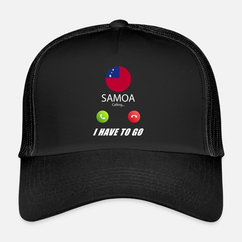 Samoa appelle les drapeaux lusiger en disant Casquette trucker 