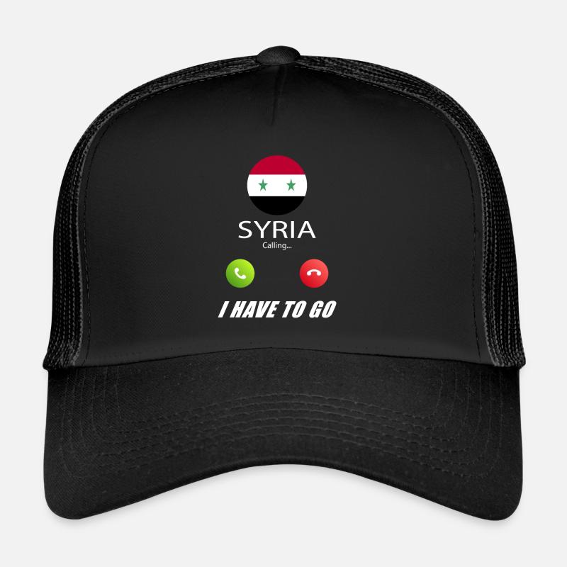 La Syrie appelle les drapeaux lusiger le slogan Casquette trucker 