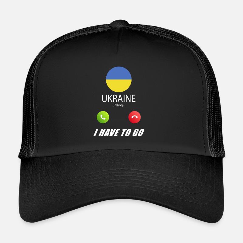 Ukraine ruft an Lusiger Flaggen Spruch Trucker Cap