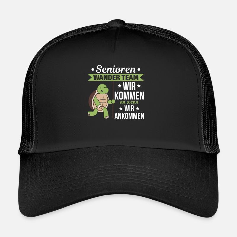 Équipe de randonnée des aînés Équipe de randonnée des retraités Casquette trucker 