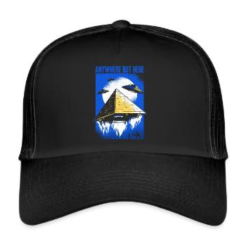 Drôle d’extraterrestre pour les fans de l' - Casquette trucker  - noir/noir - Devant