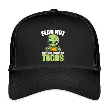 Fear Not Funny Alien Alien WordPlay - Trucker Cap - black/black - Front