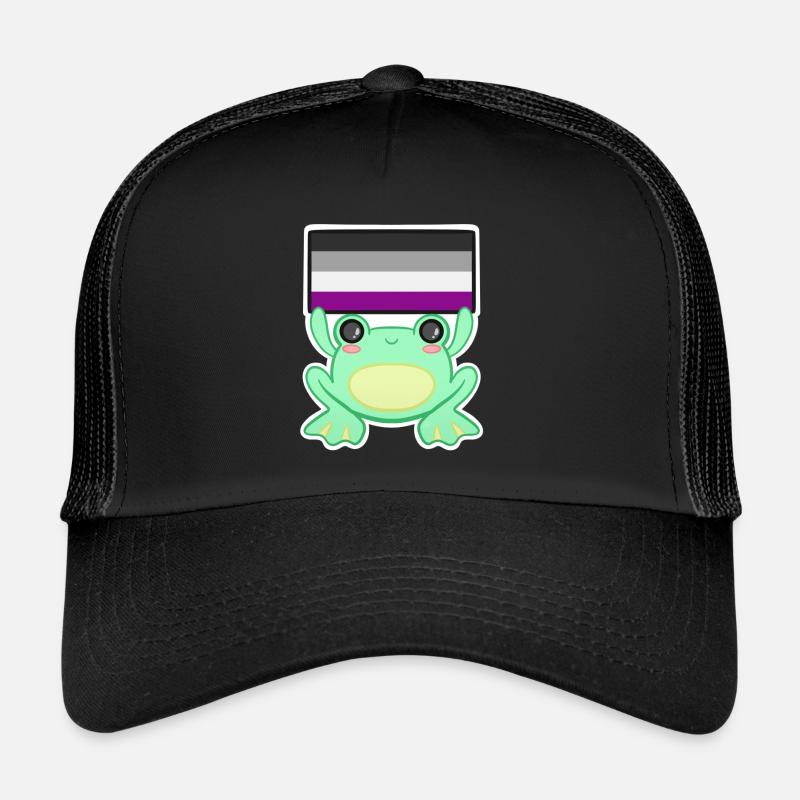 Froggy Ass - Trucker Cap - Schwarz/Schwarz