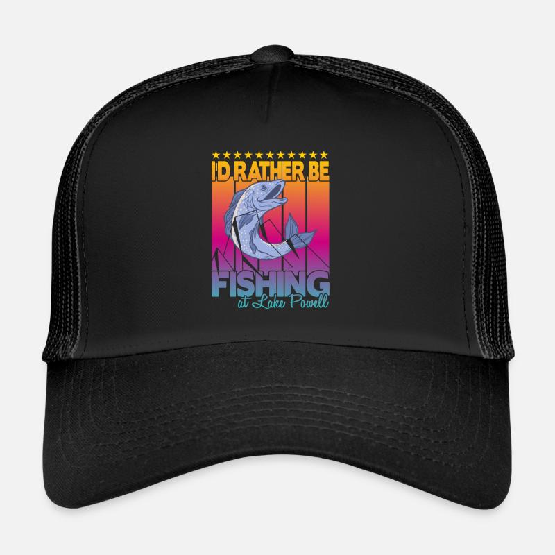 Je préfère pêcher au lac Powell Casquette trucker 