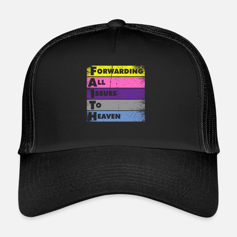 Transmettre tous les problèmes vers le ciel Casquette trucker 
